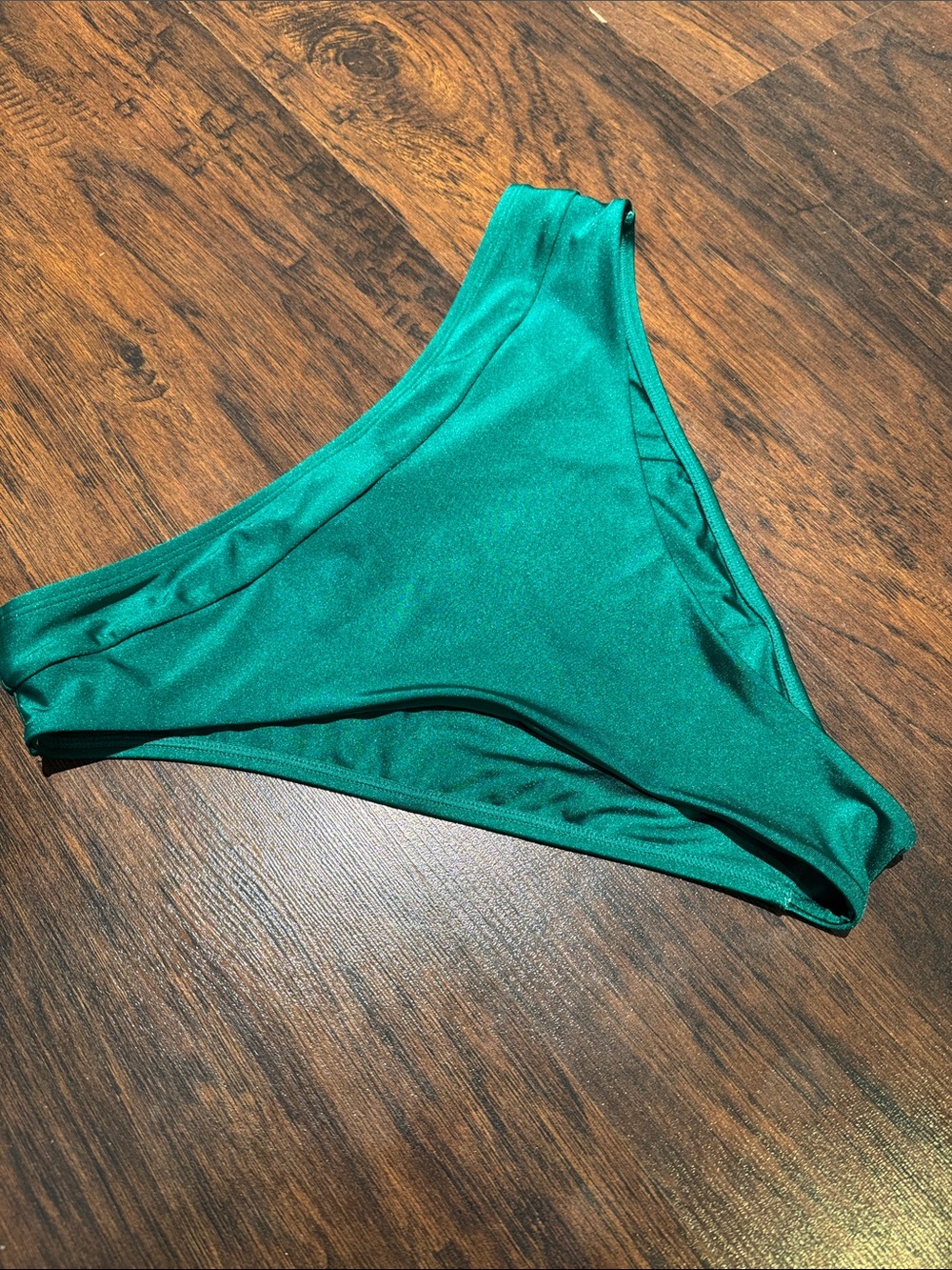 RAQ Swim Women's Emerald Green High Leg Bikini Bottoms